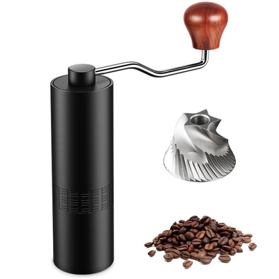 En bois 28g portatif réglable de Burr Electric Handheld Coffee Grinder de manivelle