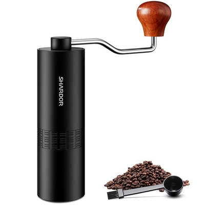 Broyeur de café campante d'égouttement de main d'expresso Portable Manual Flat Burr Grinder Homeuse