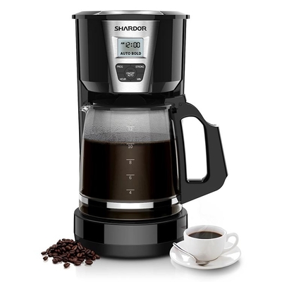 Blanc 1.8L programmable automatique chaud de fabricant de café d'égouttement de maison de CM515B fabricant de café de 12 tasses