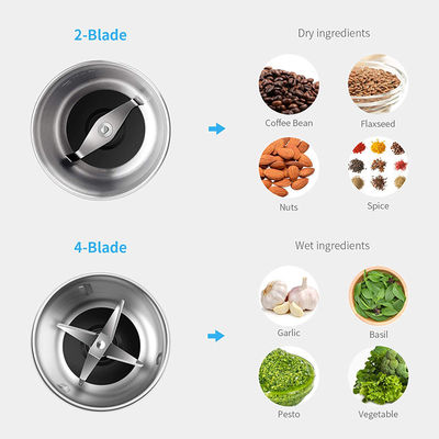 Broyeur d'écrou électrique de poudre fine Machine 70g démontable pour le café Bean Nuts Garlic Sasil