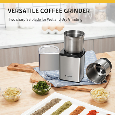Broyeur de café rechargeable électrique d'USB, broyeur sèche-et-humide d'acier inoxydable