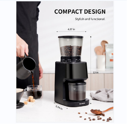 275g expresso Burr Coffee Grinder Automatic Anti-Static conique électrique