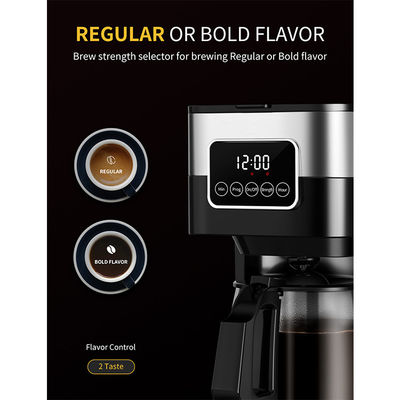 le fabricant de café de l'égouttement 900W gardent la machine programmable automatique chaude 10 de café 12 tasses de thé