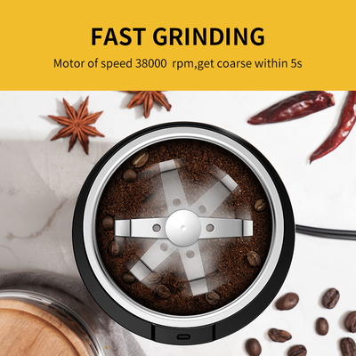 capacité électrique commerciale de la broyeur de café 150W 60g, broyeur d'épice de l'acier inoxydable 304