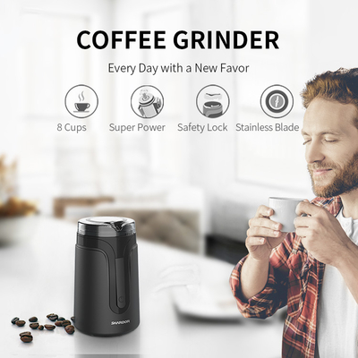 Moulin à café électrique compact à petite lame 150W 40g automatique