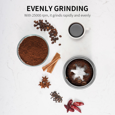 Opération facile ETL de tasse d'épice de broyeur de noir détachable de Machine Nuts Grains