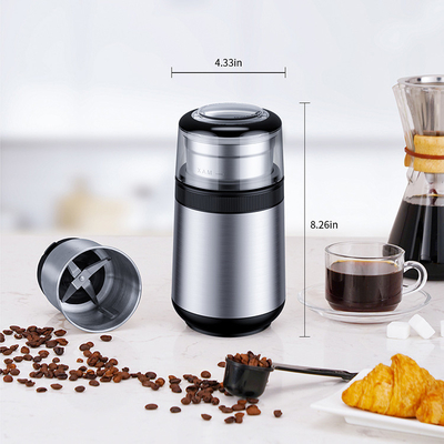 Opération facile de café de lame de broyeur d'ABS électrique portatif d'argent de Detachable