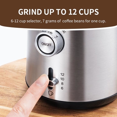 Capacité électrique multifonctionnelle d'UK Plug 80g de broyeur de café avec la broyeur Cup de Removeable