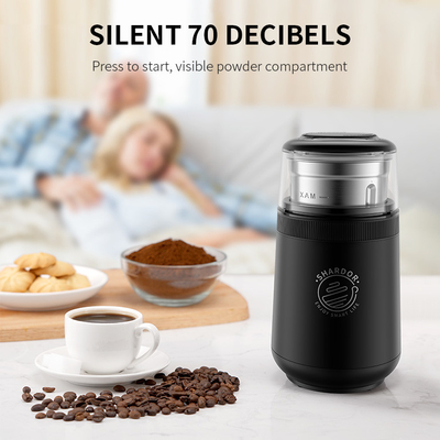 broyeur à piles SS304 Logo Electric Black Pepper Grinder fait sur commande de l'épice 70g