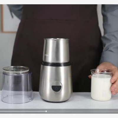 2 dans 1 broyeur de café faite sur commande And Milk Frother 2 en 1 lait froid semi automatique