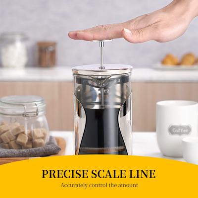 ABS français électrique libre d'acier inoxydable de fabricant de café de presse de BPA filtre 1000ml de 2 couches