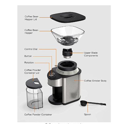Cafetière goutte à goutte expresso 200W automatique SS304 nouveau design 19 réglages