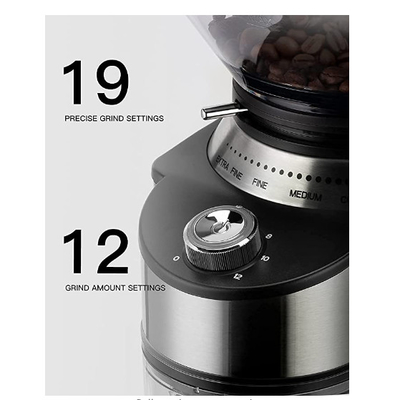 Cafetière goutte à goutte expresso 200W automatique SS304 nouveau design 19 réglages