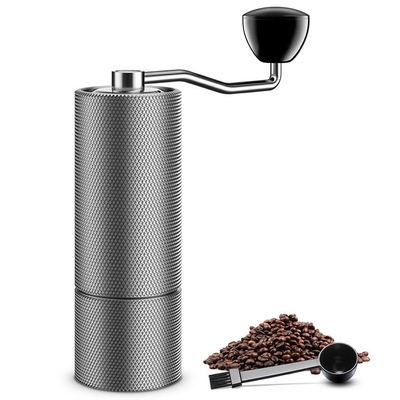 Acier inoxydable 25g Carry Easily d'alliage conique tranquille de Burr Manual Coffee Grinder Aluminium
