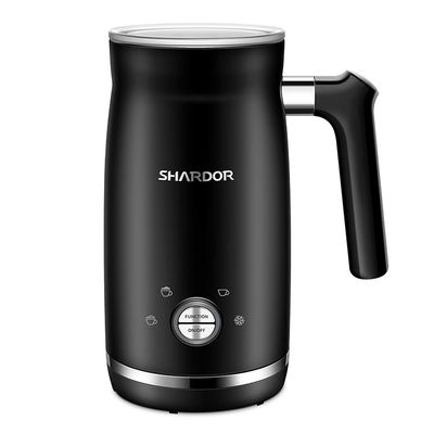 Machine commerciale noire de vapeur de lait d'expresso de lait de Frother de la chaleur électrique de réchauffeur