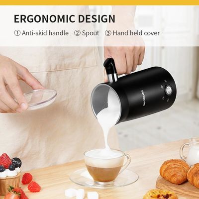 4 en 1 lait électrique automatique commercial Frother d'acier inoxydable de Latte de vapeur de lait