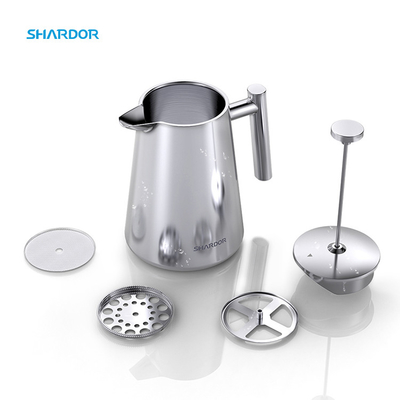 le fabricant de café de pot du vide 1000ml/34oz gardent la presse française chaude LFGB de fabricant de thé