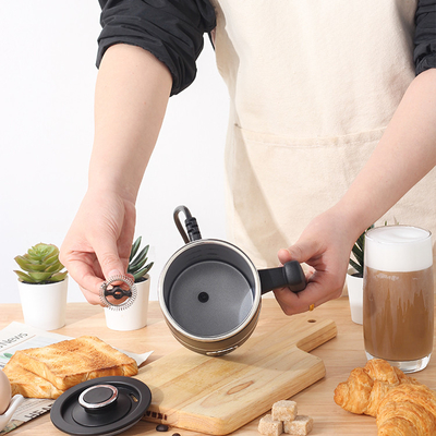 Chauffage froid-chaud Foamer de lait de noir de Frother de lait d'expresso de 300ML 4-In-1 détachable