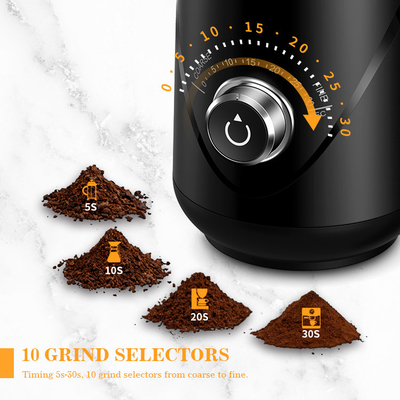Bouton Burr Coffee Grinder portatif de synchronisation de bruit de DB de la capacité 70g Burr Mill Grinder 63
