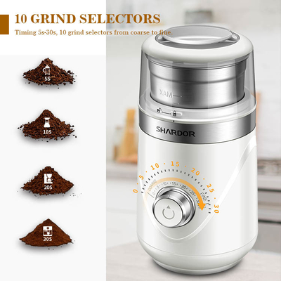 broyeur automatique électrique d'expresso de Bean Grinder SS304 70g du café 150W