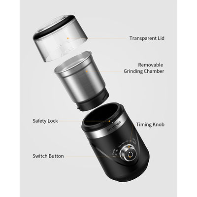 Broyeur de café électrique de synchronisation réglable de bouton One Button Start pour la poudre fine brute