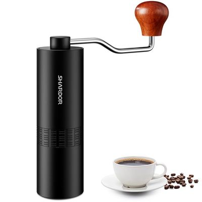 Acier manuel portatif réglable Burr Grinder d'Aluminum Alloy Stainless de broyeur de café